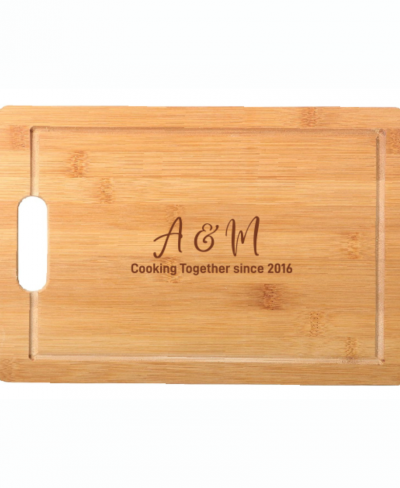 Personalised Couple Wood Chopping Board